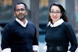 MOLLI Surgical's Ananth Ravi (left) and Fazila Seker (right)